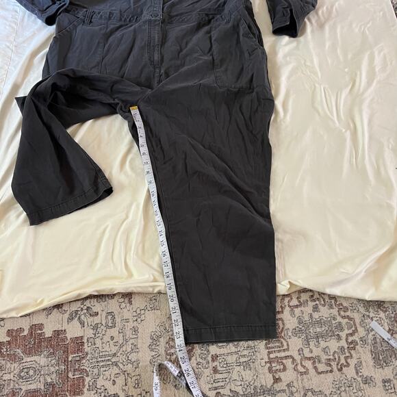 Old Navy Gray Long Sleeve Utility Jumpsuit Full Length Plus Size XXL - Picture 8 of 8